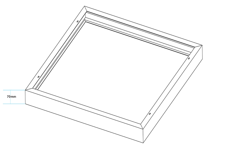 70mm 90mm surface mounting kit