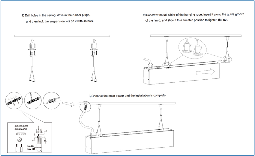 LINEAR LED LIGHT INSTALLATION