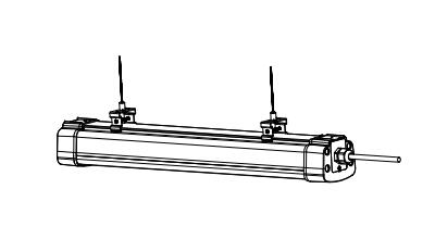 LED Triproof မီး(၄)လုံး၊