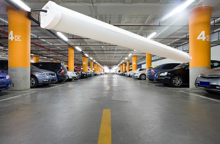 led triproof light parking garage